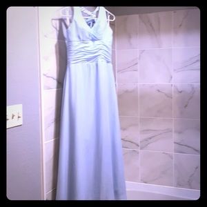 Formal baby blue long dress